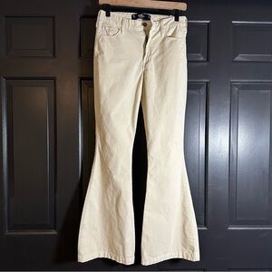 Hollister  27 Corduroy Pants Flare Off-white (H8